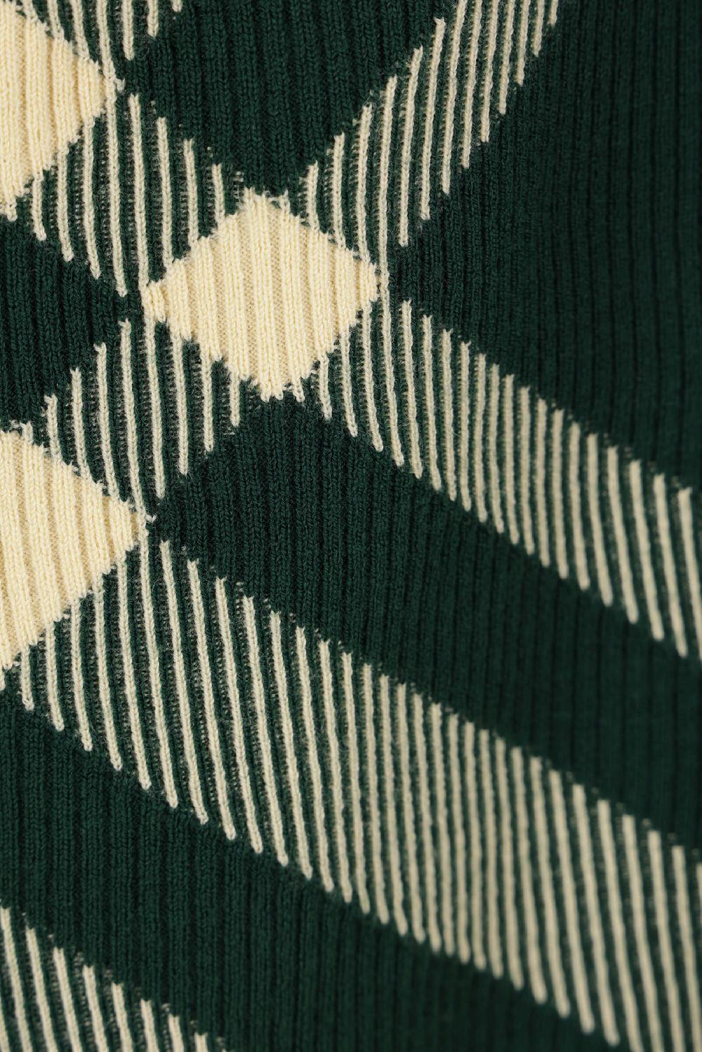 BURBERRY polo in maglia Check I Più Venduti