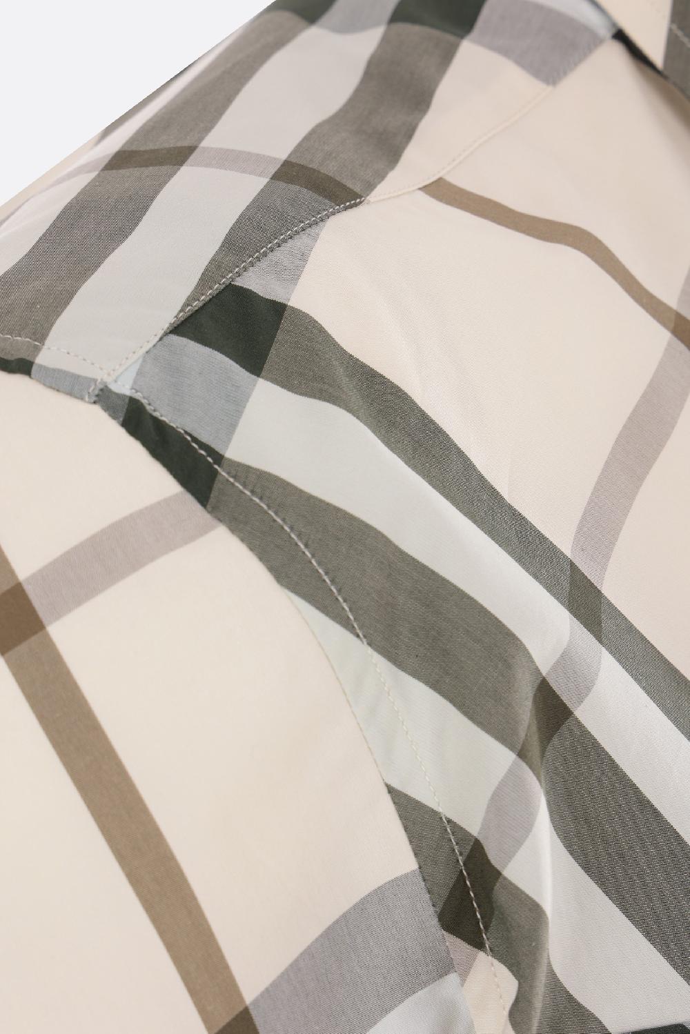 BURBERRY camicia a maniche corte in popeline Check Negozio
