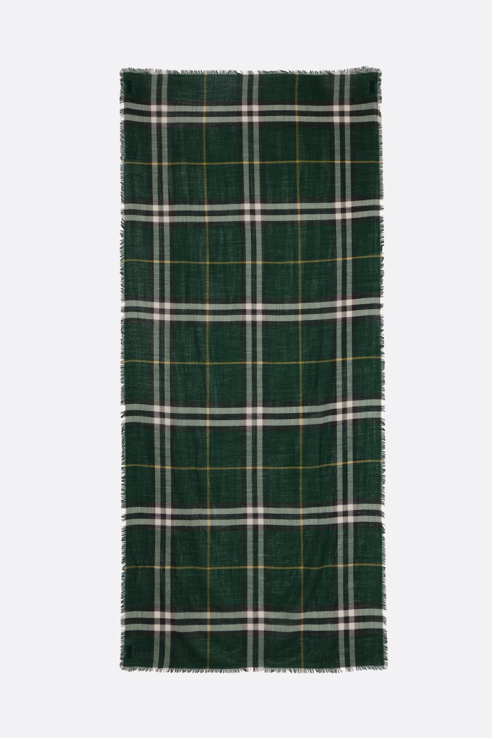 BURBERRY sciarpa in lana Check Nuova