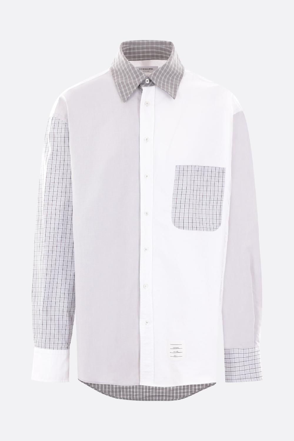 THOM BROWNE camicia oversize Funmix in Oxford In Linea
