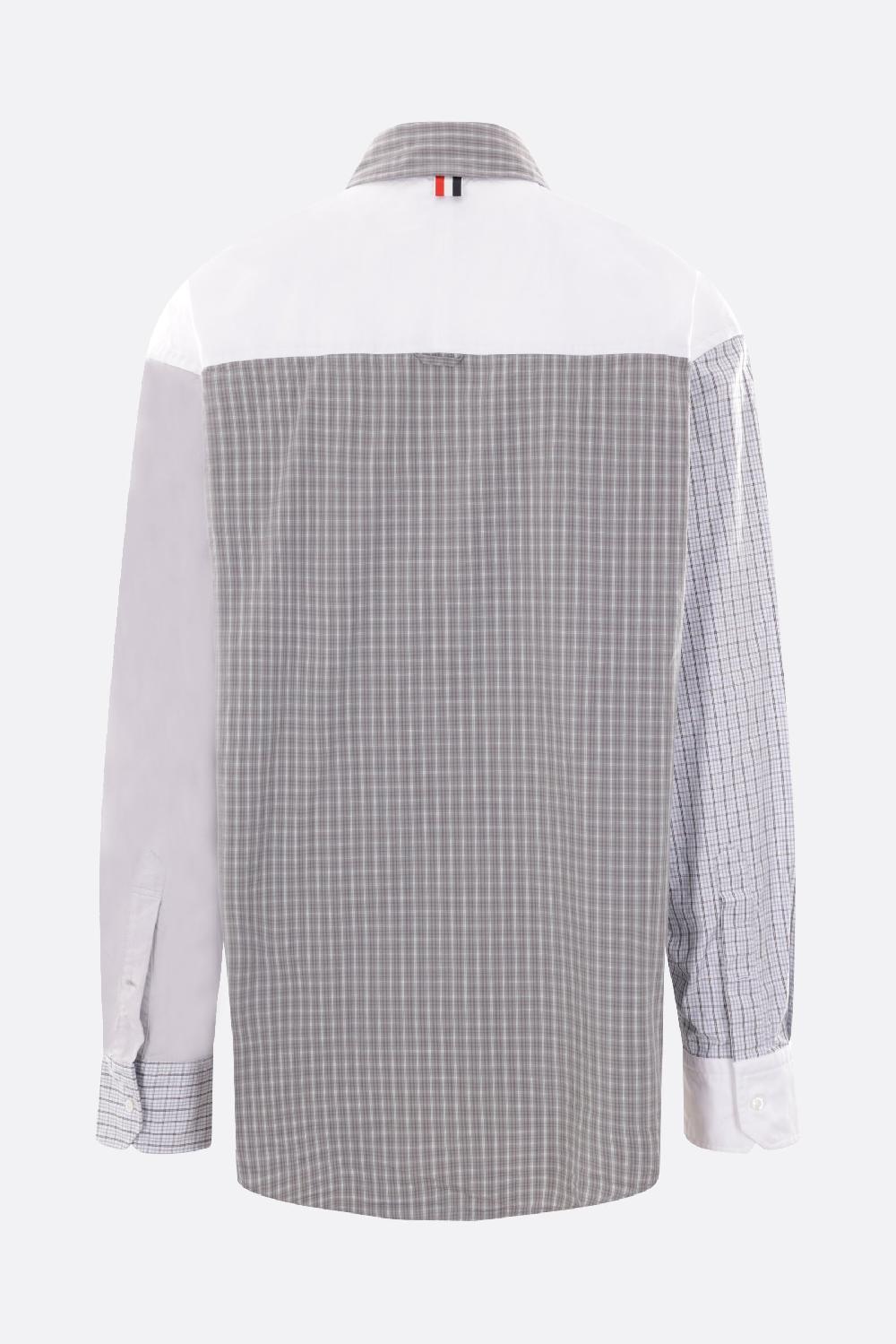 THOM BROWNE camicia oversize Funmix in Oxford In Linea