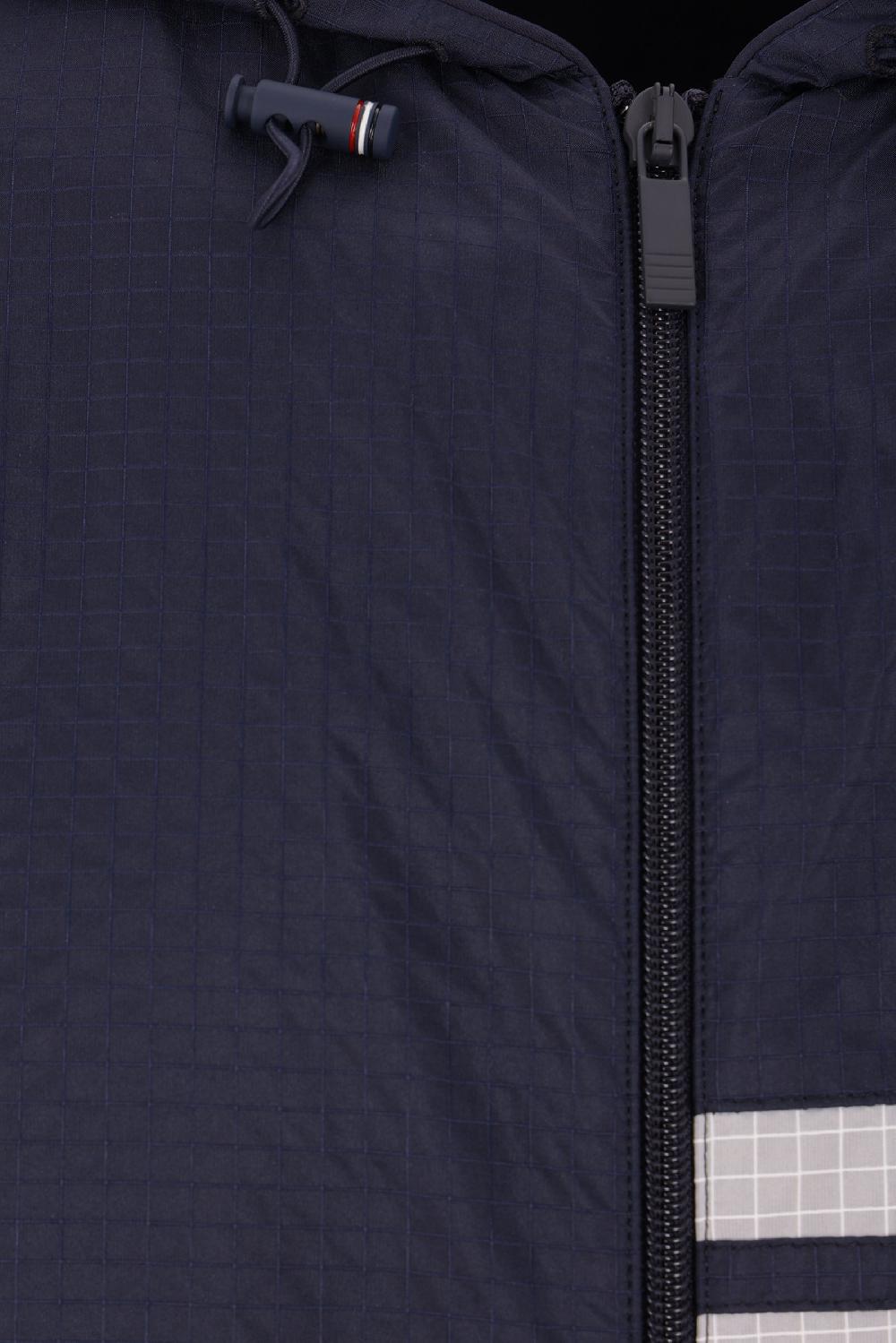 THOM BROWNE giubbotto smanicato in ripstop 4bar Soddisfazione Garantita