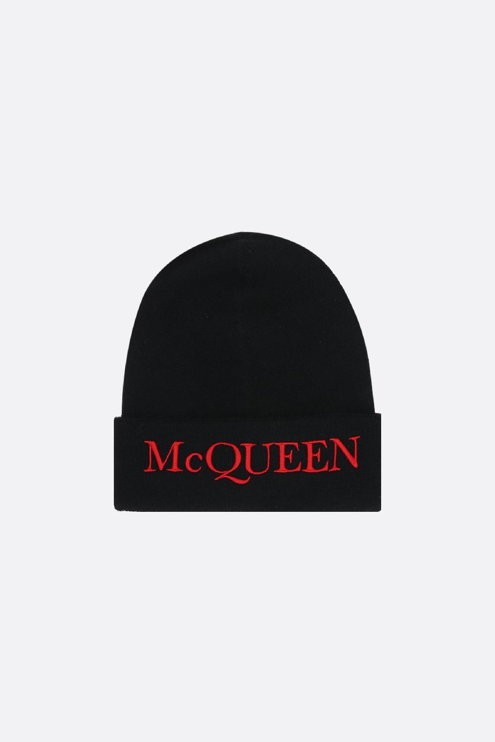 ALEXANDER McQUEEN berretto McQueen in cashmere Fino Al -60%
