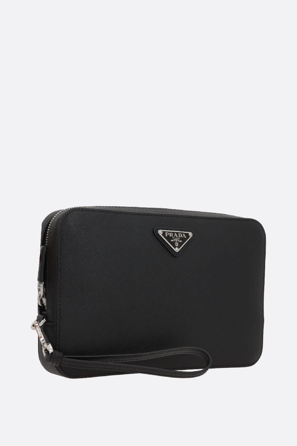 PRADA clutch in pelle Saffiano Sottocosto