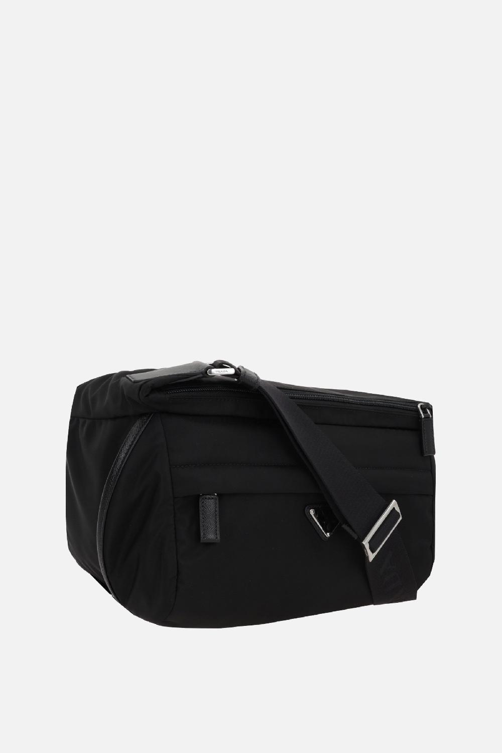 PRADA borsa a spalla in Re-Nylon e pelle Saffiano Convenienza