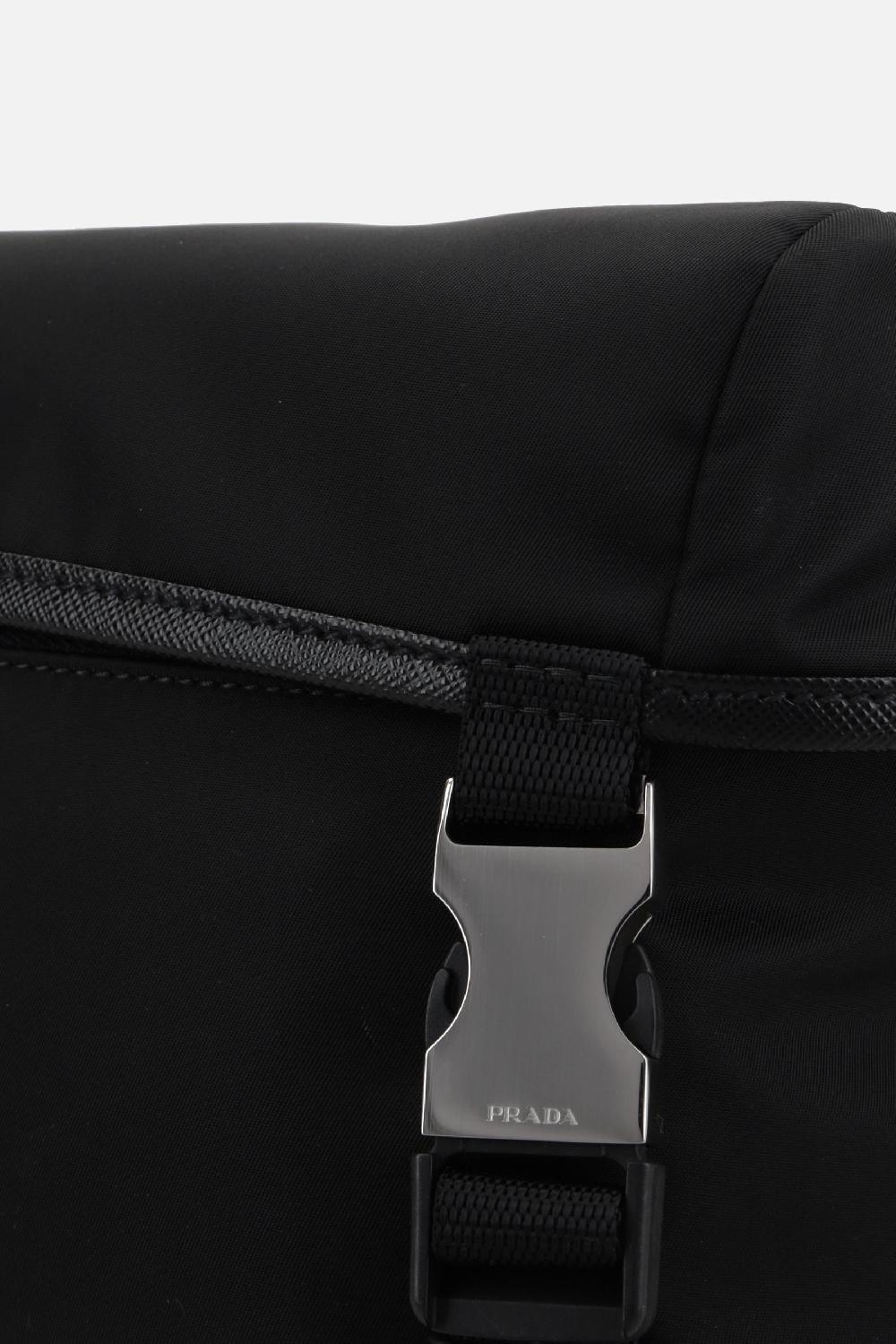 PRADA borsa a spalla in Re-Nylon e pelle Saffiano Convenienza