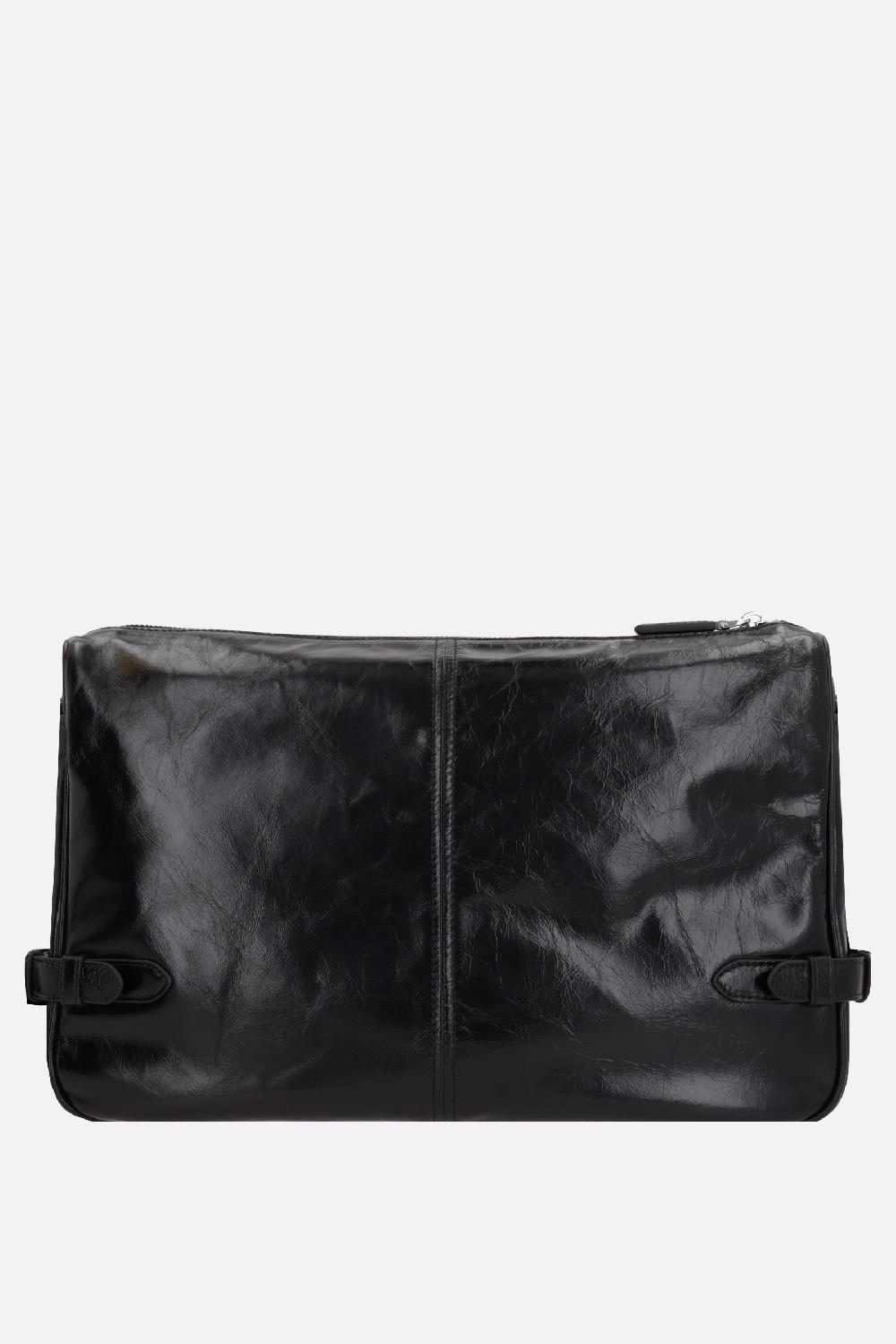 PRADA borsa messenger in pelle Soft Lux Novità