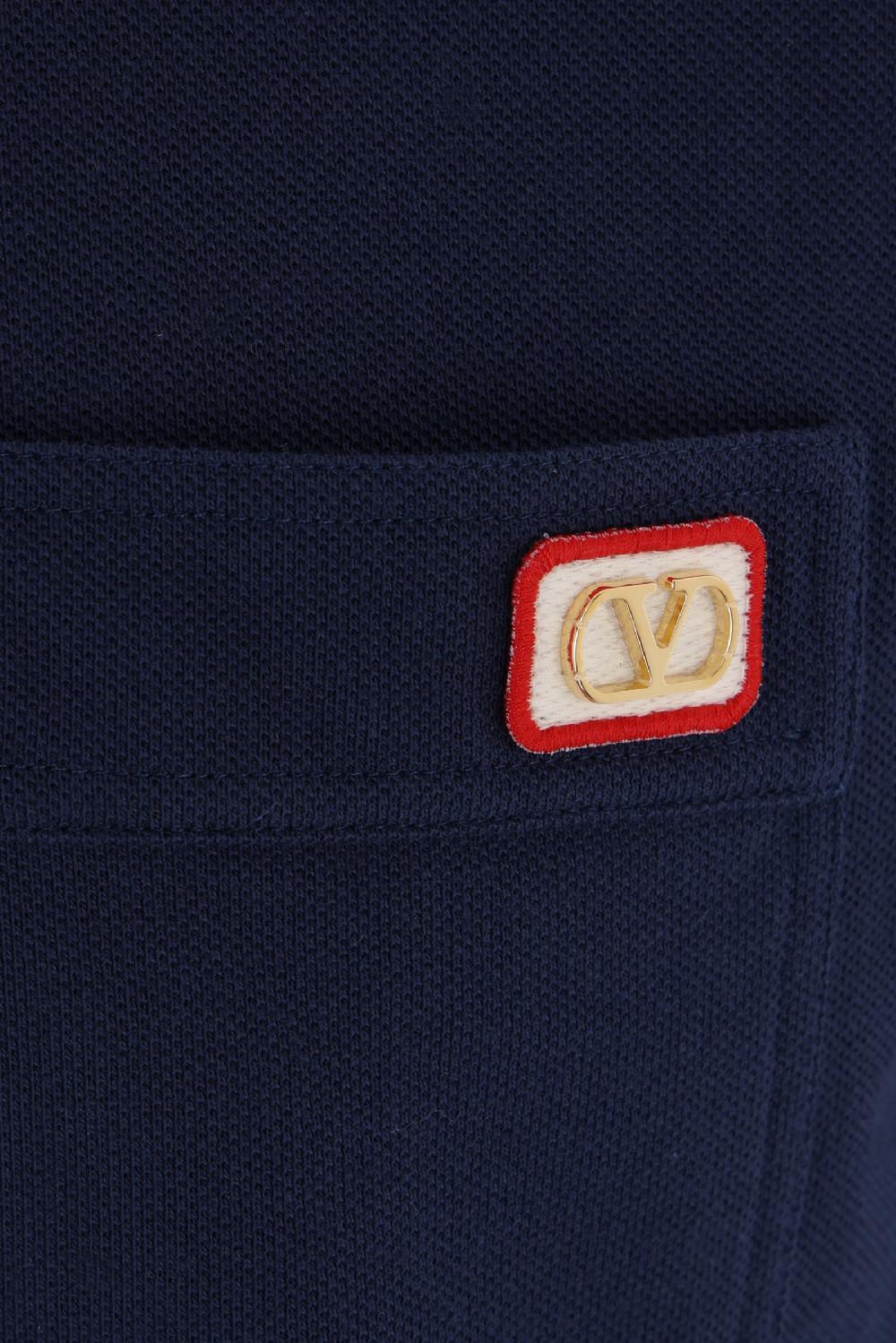 VALENTINO GARAVANI polo in piquet patch VLogo Sconto
