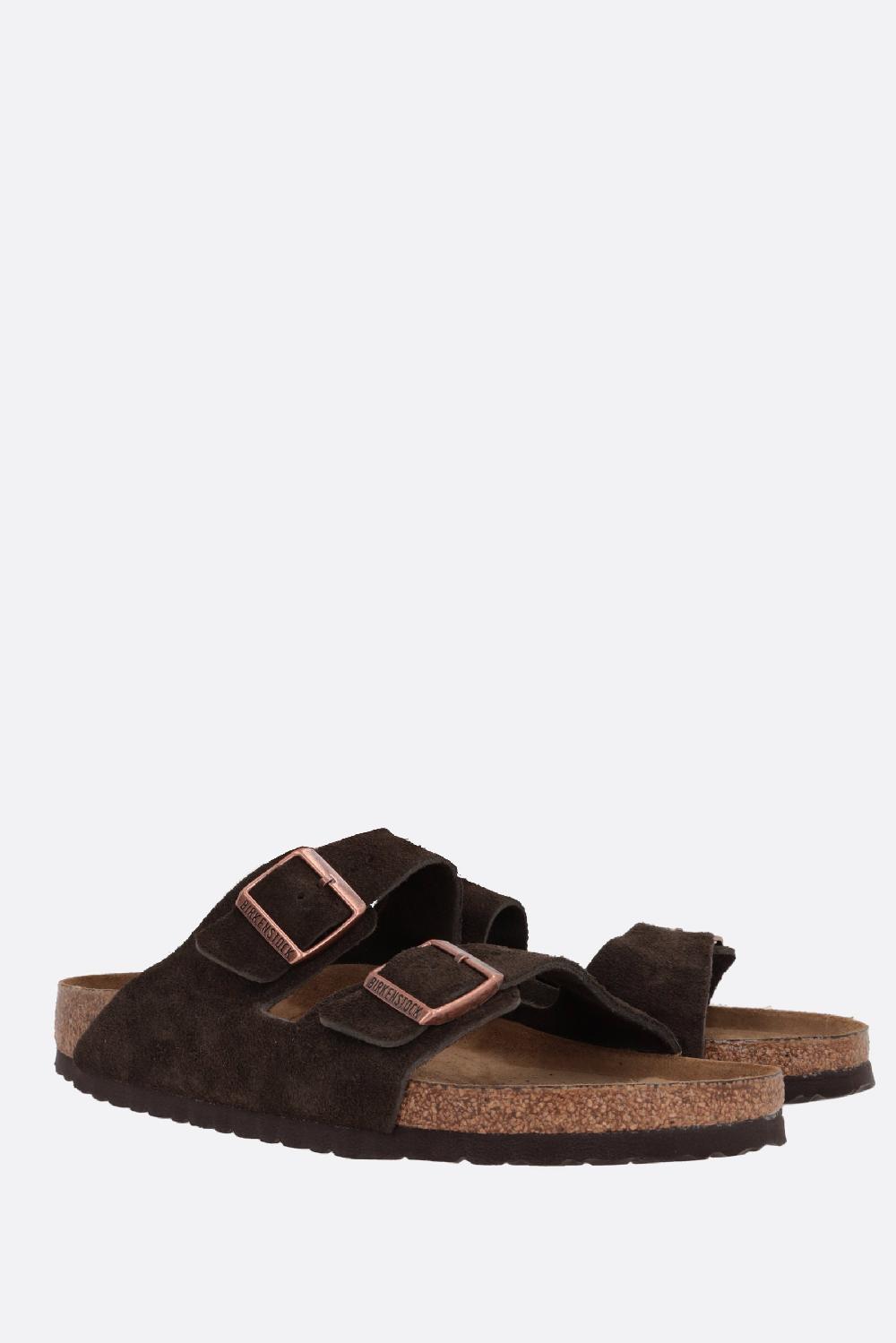 BIRKENSTOCK sandalo flat Arizona BS in suede (Narrow Fit) Online