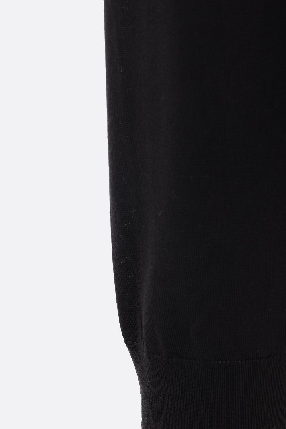 PRADA pullover in seta intarsio logo Saldi Di Fabbrica