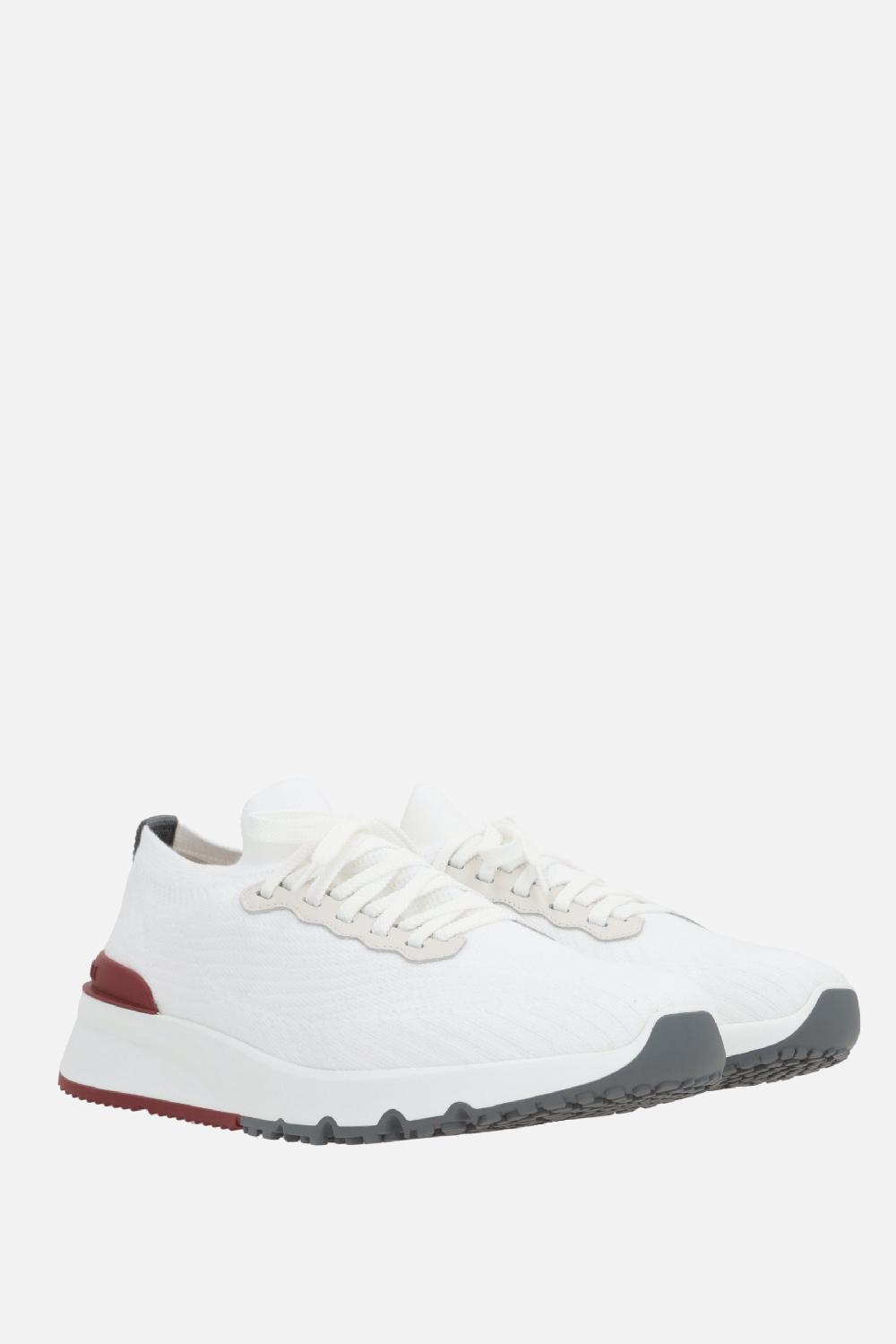 BRUNELLO CUCINELLI sneaker in maglia di cotone Moda