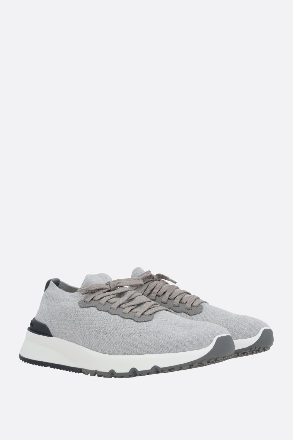 BRUNELLO CUCINELLI sneaker in maglia di cotone Italia