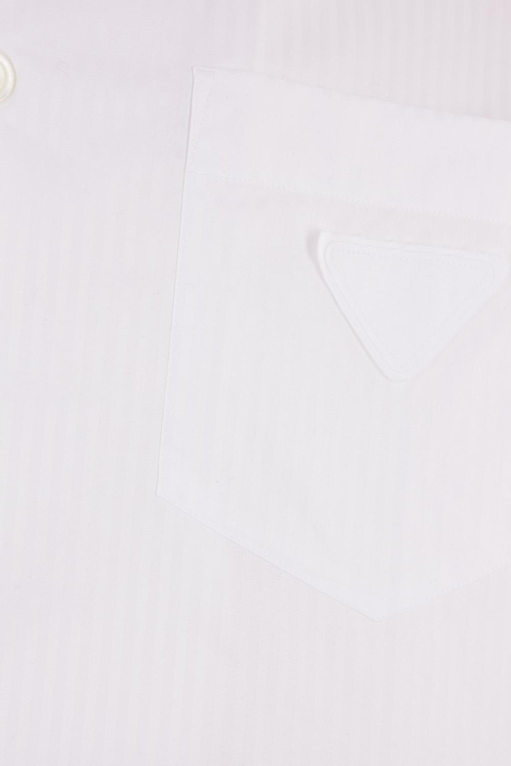PRADA camicia bowling in cotone a righe Qualità
