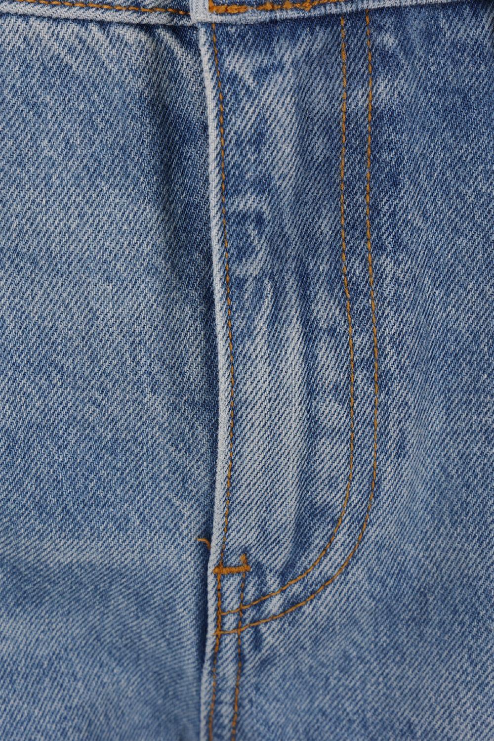 ALEXANDER WANG jeans in denim con fascia pointelle Prezzo Ridotto