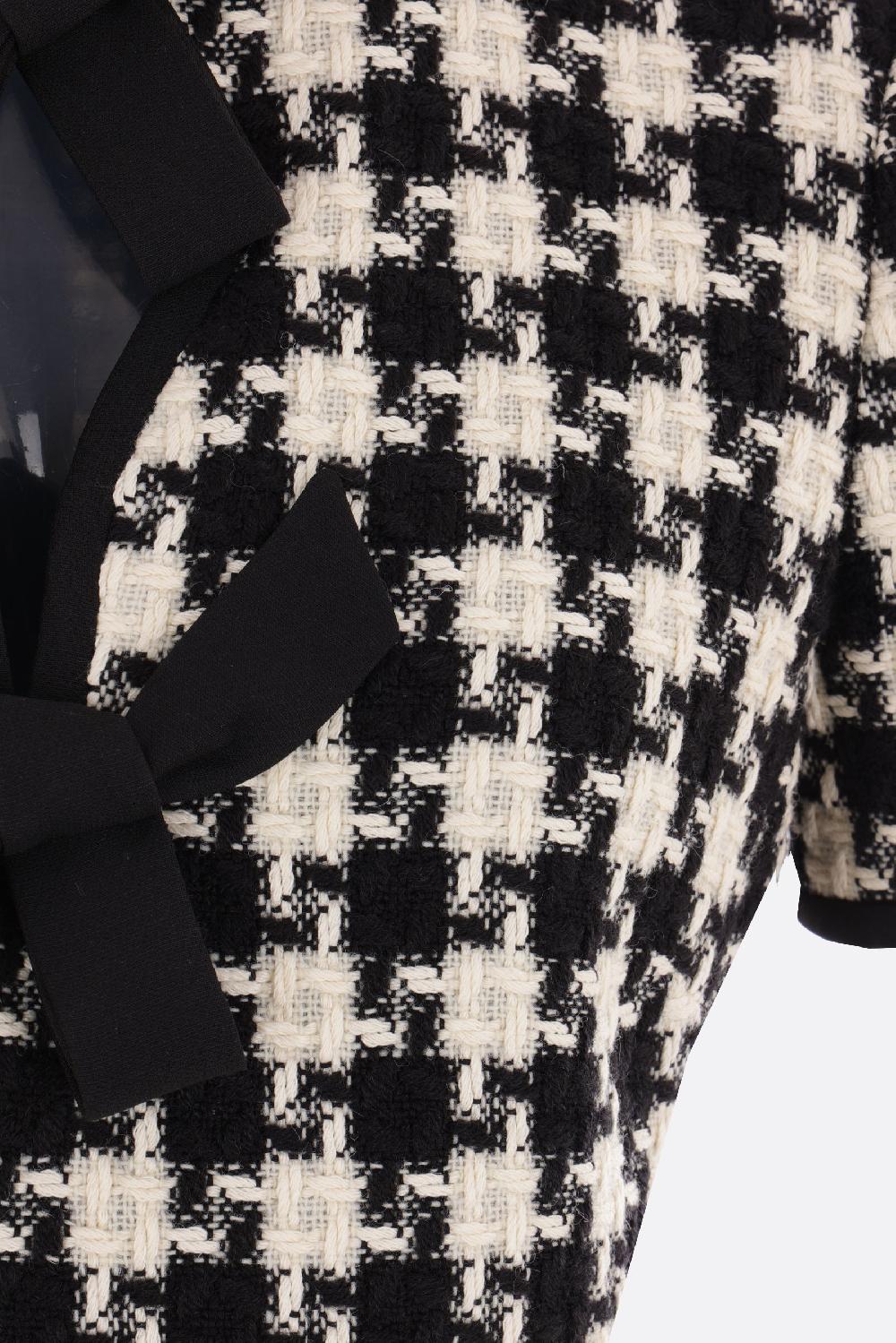 VALENTINO GARAVANI miniabito in Damier Light Tweed Offerta