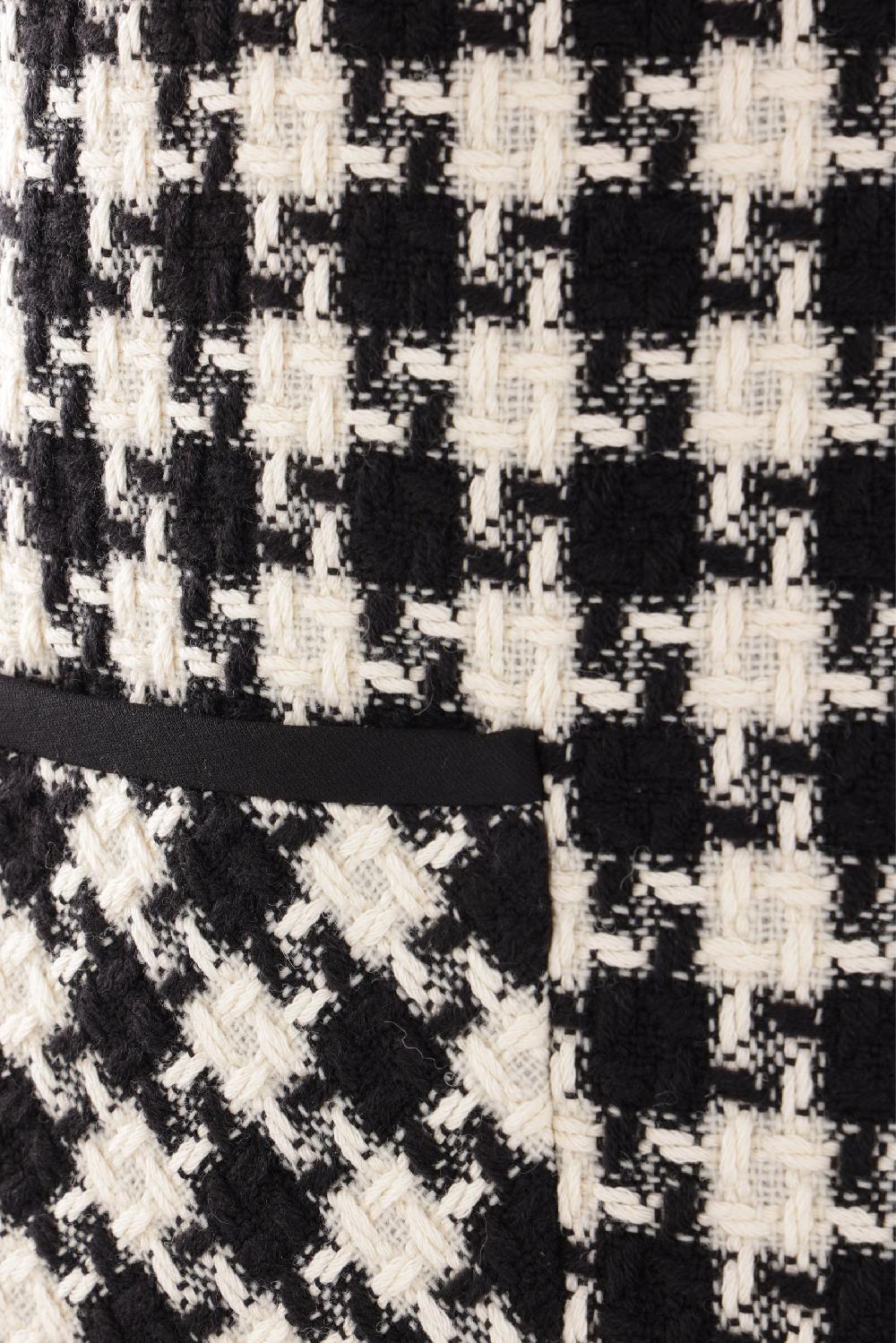 VALENTINO GARAVANI miniabito in Damier Light Tweed Offerta