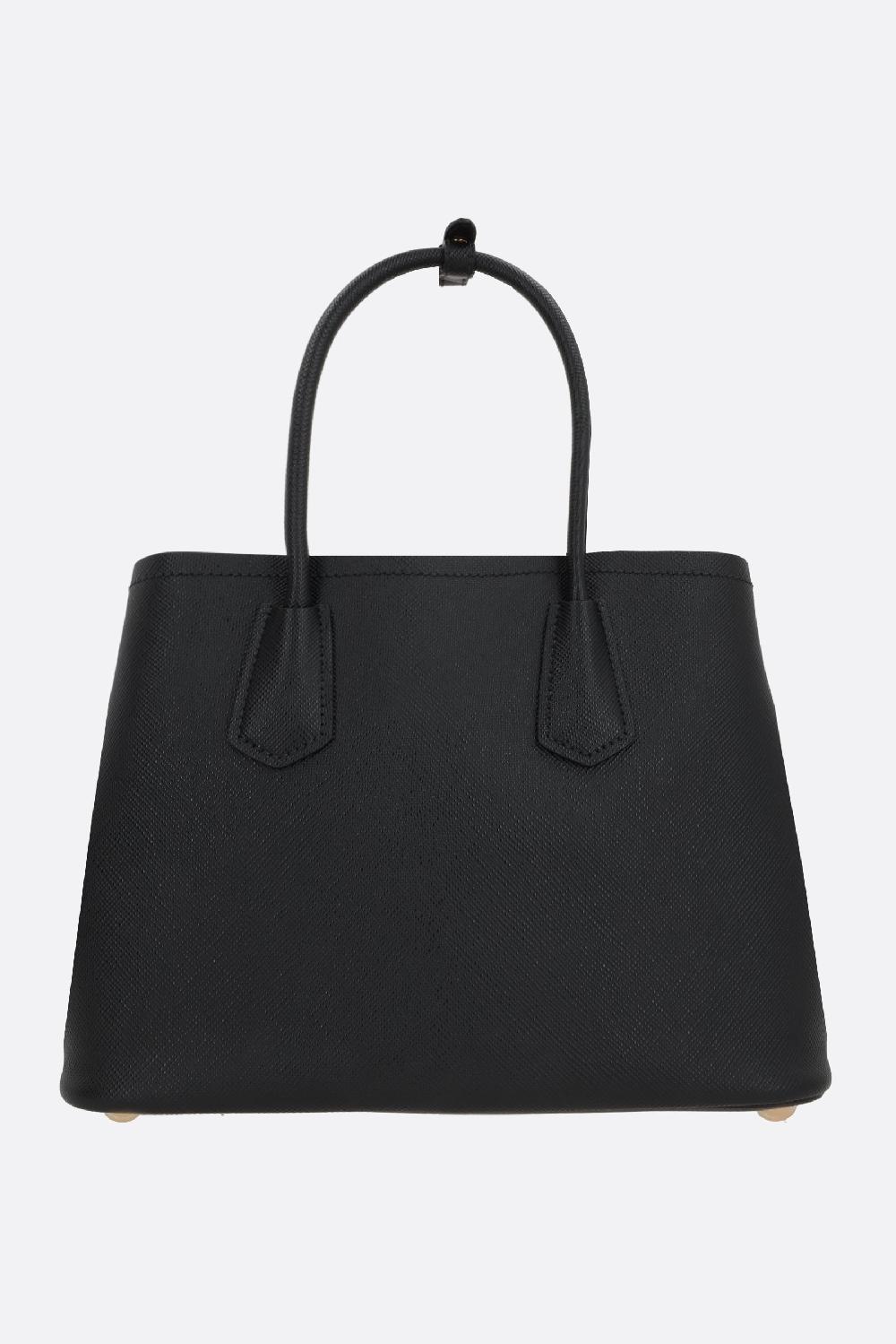 PRADA borsa a mano Prada Double small in pelle Saffiano Outlet