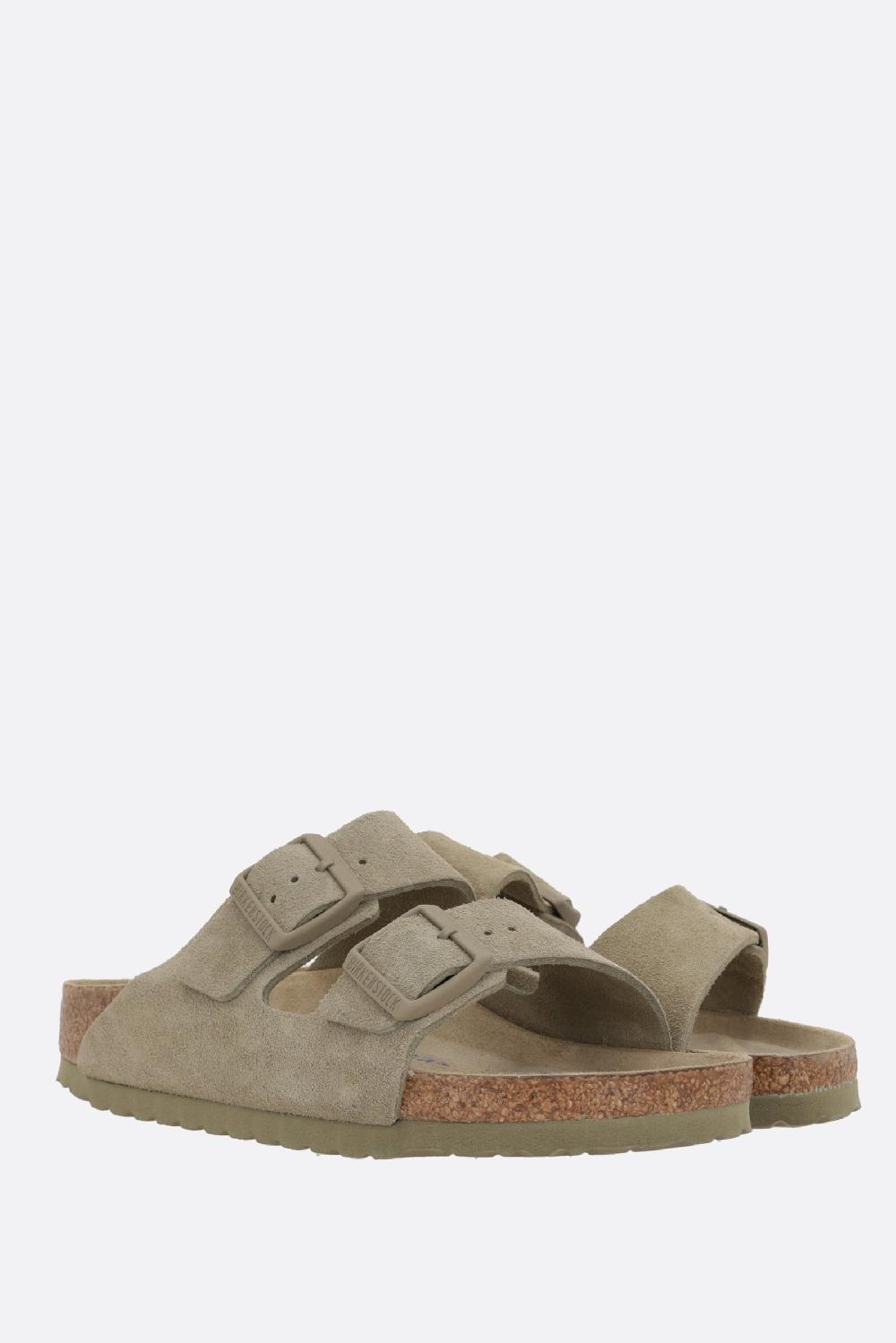 BIRKENSTOCK sandalo flat Arizona BS in suede (Narrow Fit) Nuovo