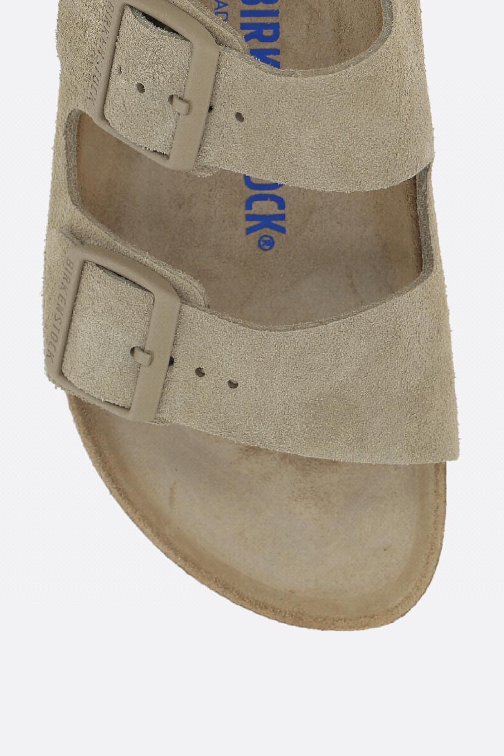 BIRKENSTOCK sandalo flat Arizona BS in suede (Narrow Fit) Nuovo