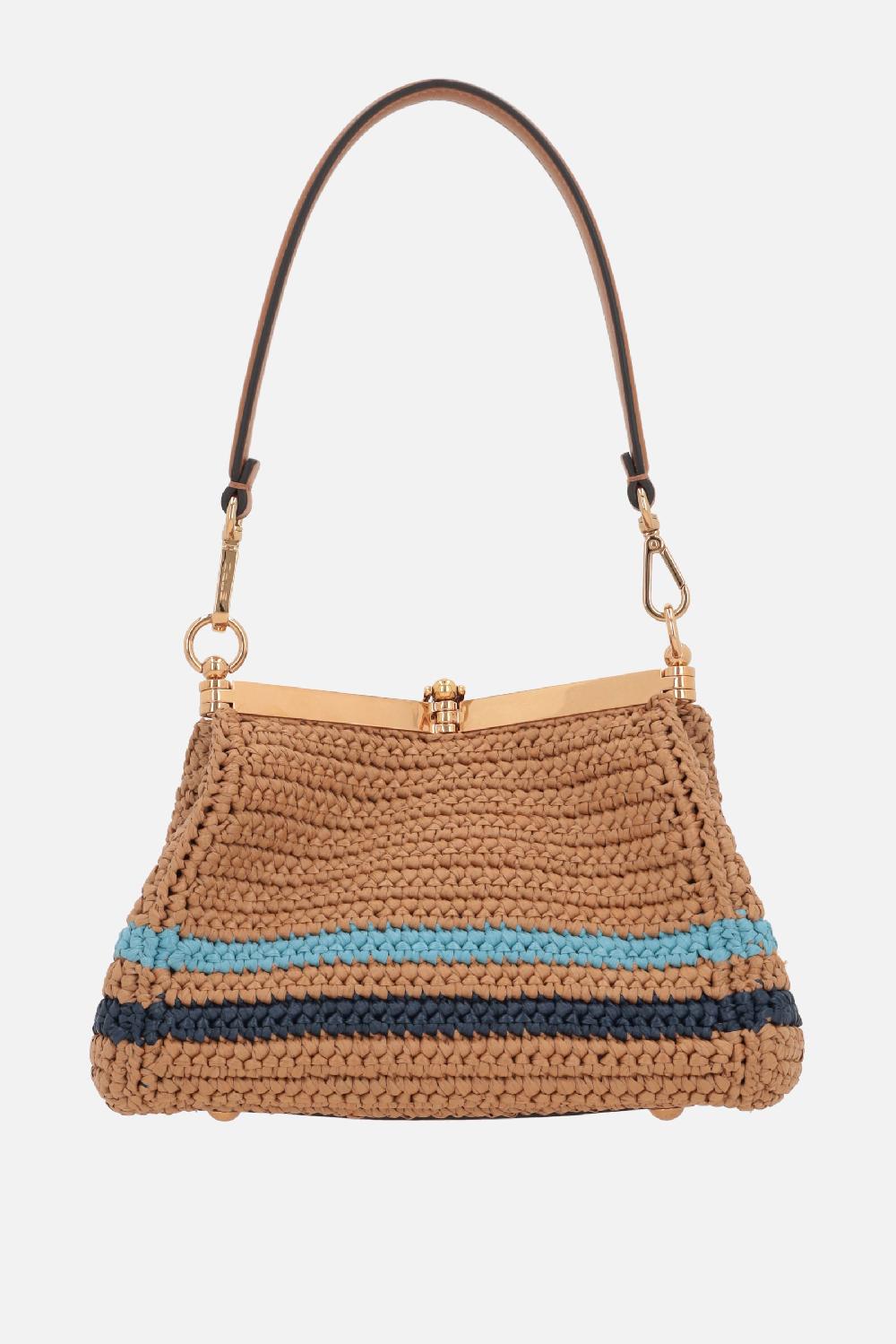 ETRO borsa a tracolla Vela mini in rafia sintetica Consegna Veloce