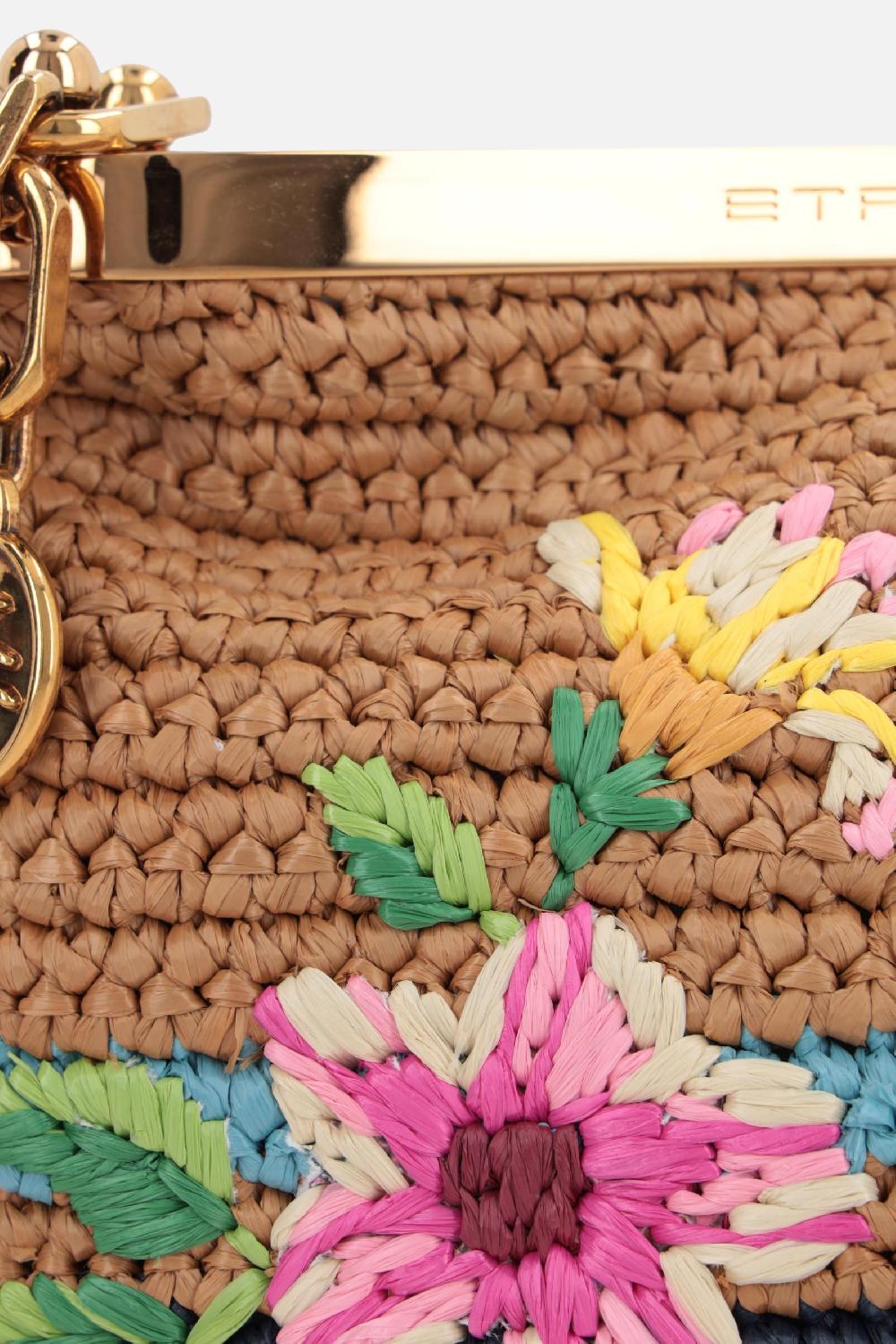 ETRO borsa a tracolla Vela mini in rafia sintetica Consegna Veloce