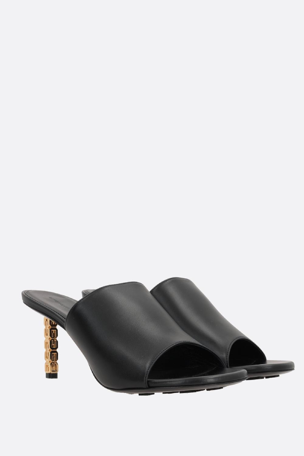 GIVENCHY sandalo G Cube in pelle liscia Sottocosto