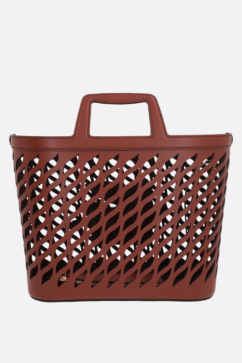 ETRO borsa a mano Coffa large in pelle laserata Sconto
