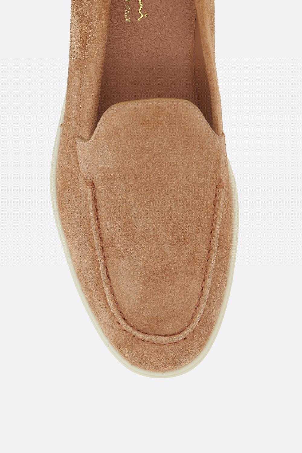 SANTONI mocassino in suede In Vendita