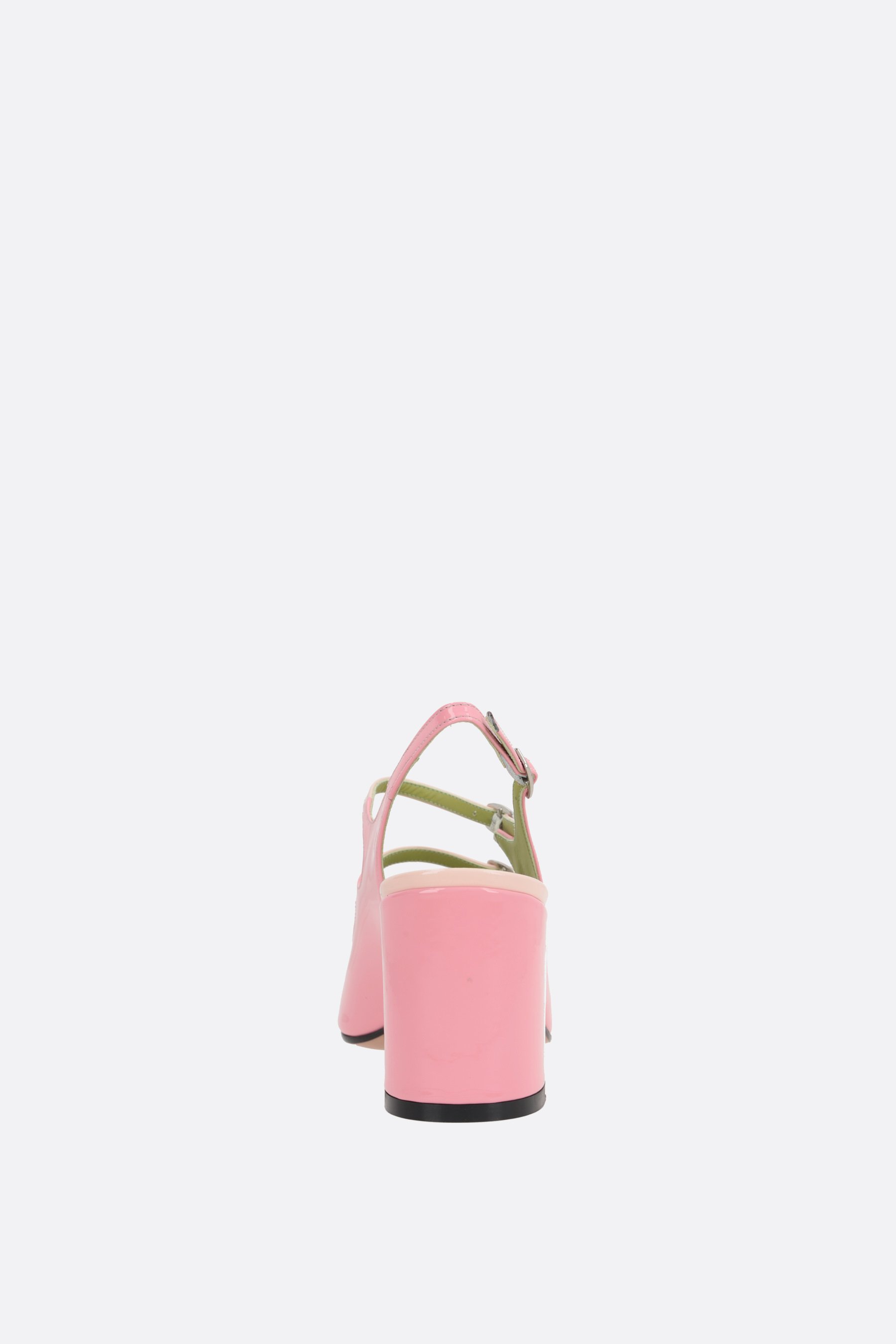 CAREL PARIS slingback mary-jane Papaya in vernice bicolore Offerte