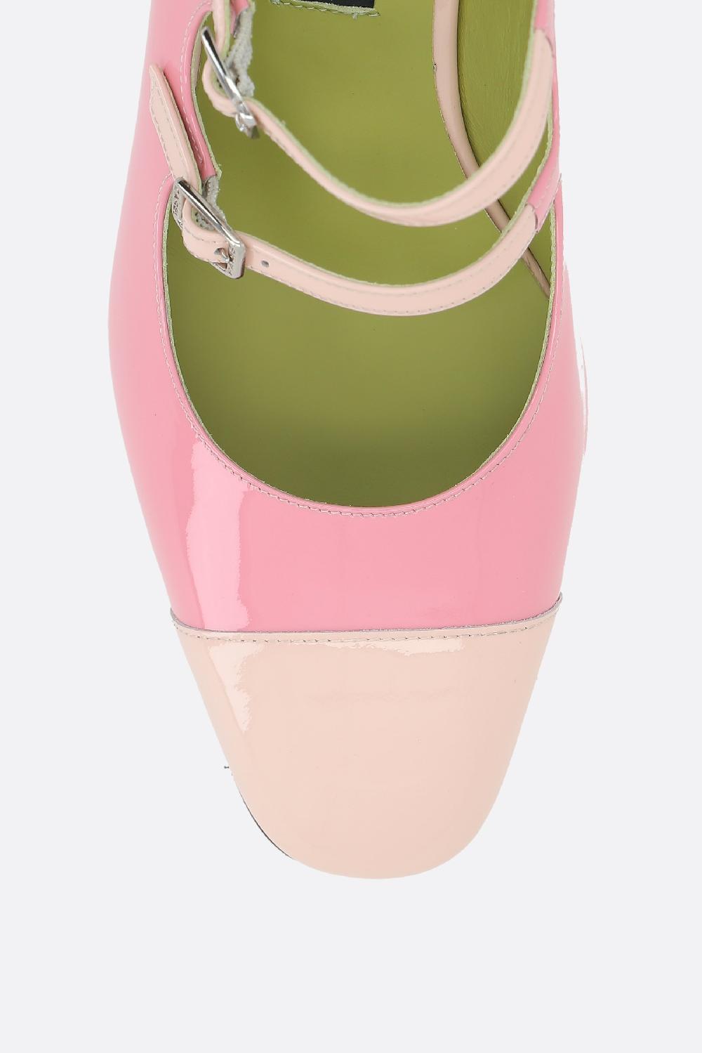 CAREL PARIS slingback mary-jane Papaya in vernice bicolore Offerte