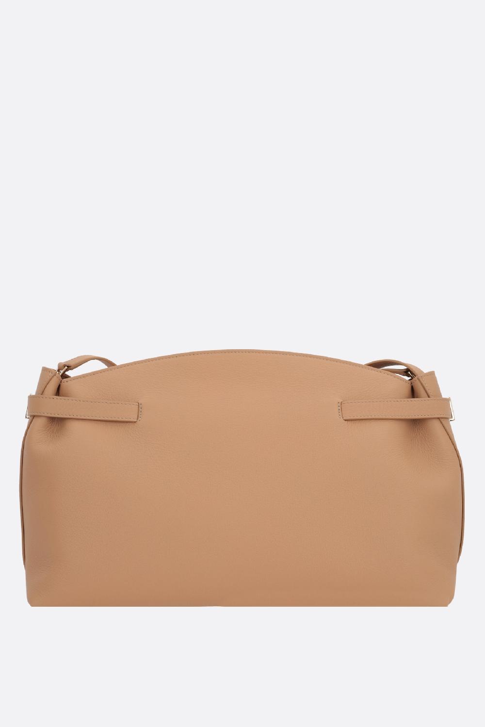 FERRAGAMO borsa a spalla Hug in pelle martellata 2025
