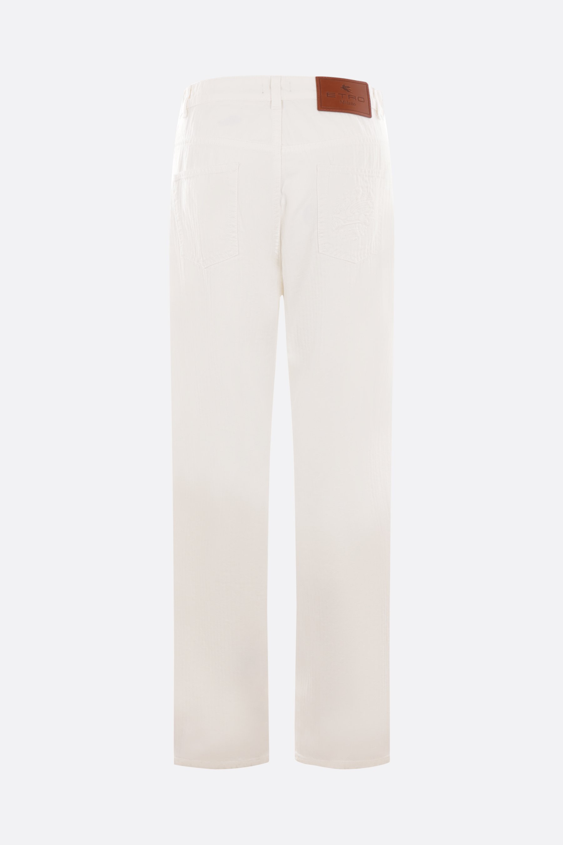 ETRO jeans a gamba larga in bull di cotone 2025
