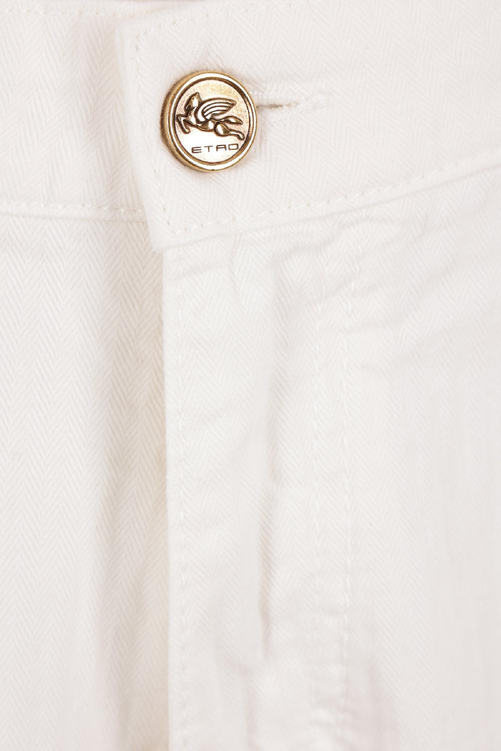 ETRO jeans a gamba larga in bull di cotone 2025