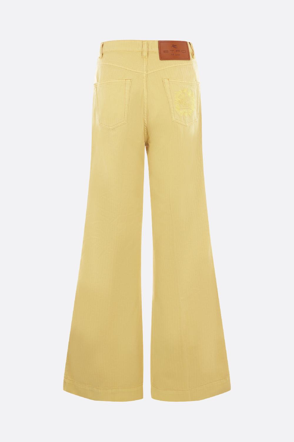 ETRO jeans flare in bull di cotone In Linea