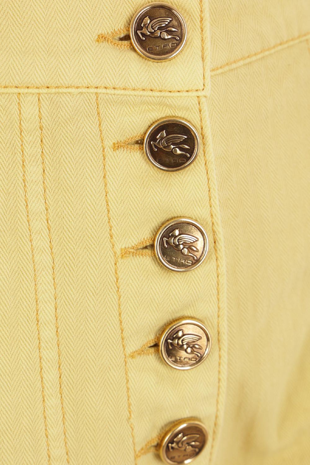 ETRO jeans flare in bull di cotone In Linea