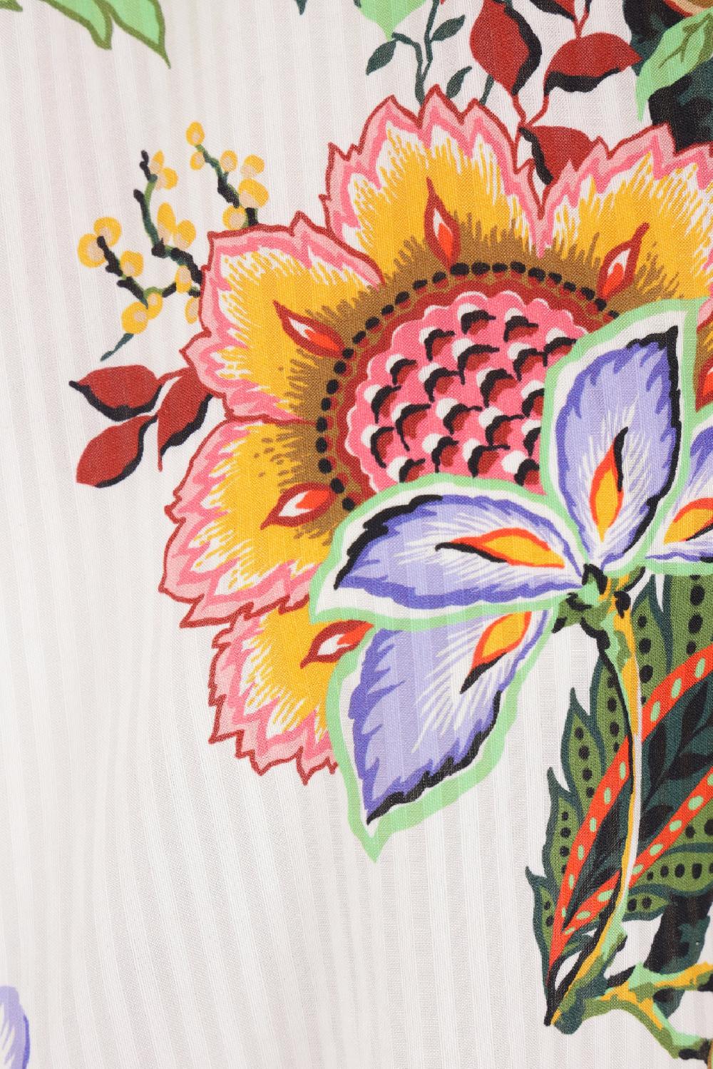 ETRO blusa caftano in cotone e seta jacquard Qualità