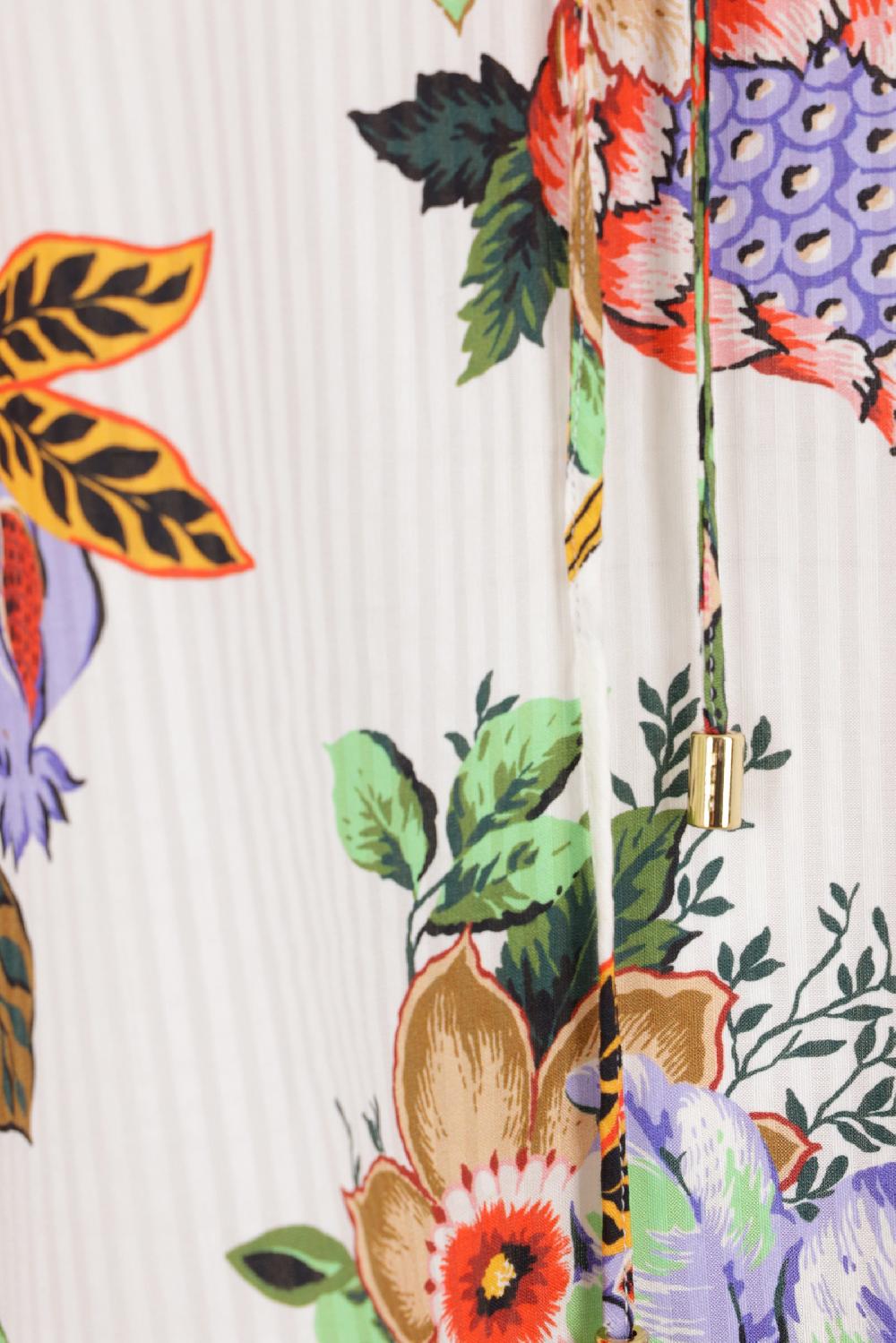 ETRO blusa caftano in cotone e seta jacquard Qualità