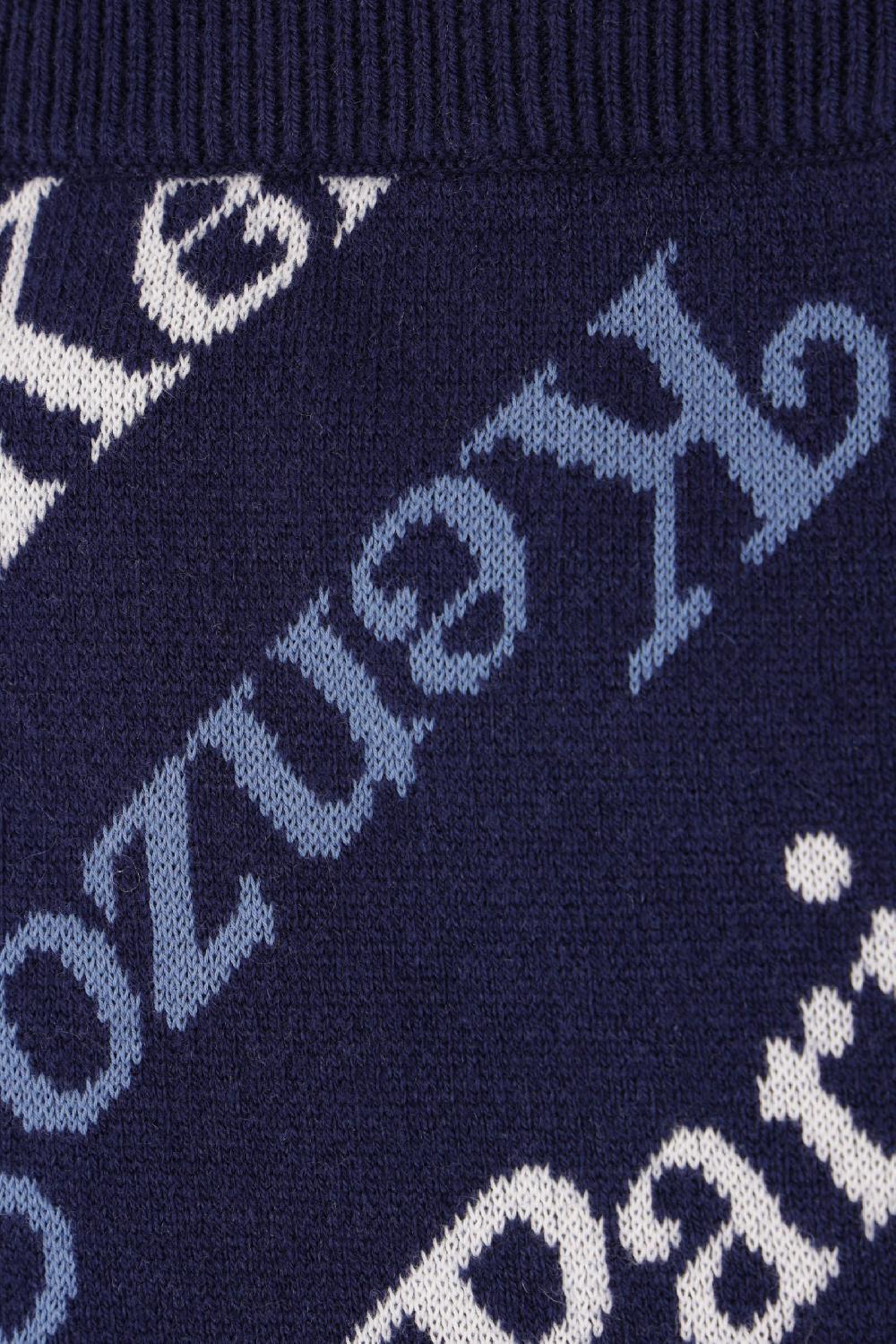 KENZO gonna in cotone e lana logo Kenzo By Verdy Vendita