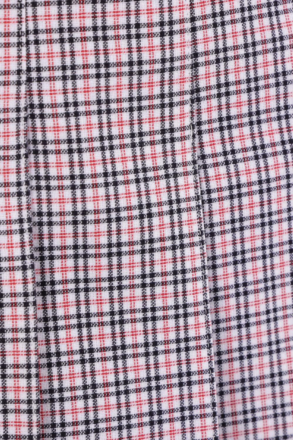 THOM BROWNE minigonna in misto cotone tartan small Pezzi Unici