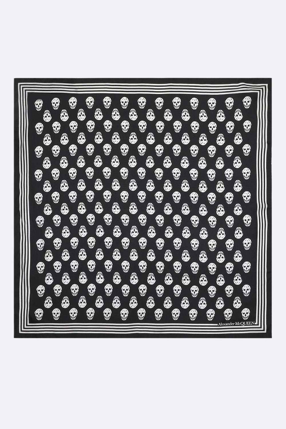 ALEXANDER McQUEEN foulard Biker Skull in seta Prezzo Ridotto