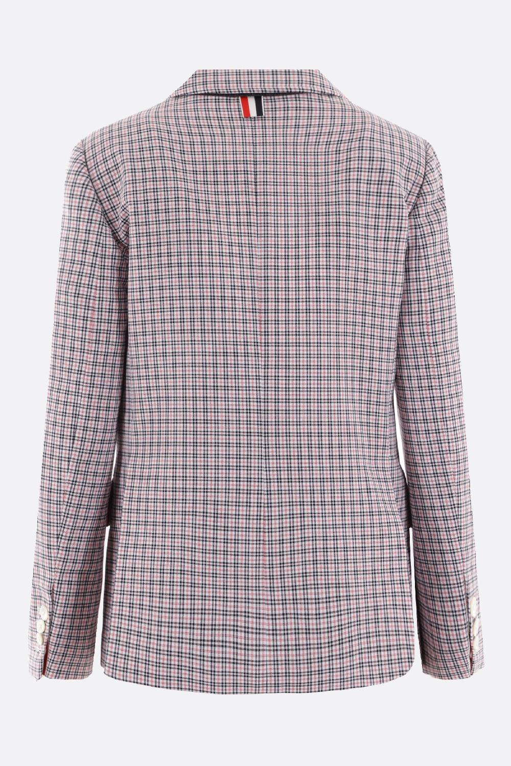 THOM BROWNE giacca monopetto in crepe di cotone Sottocosto