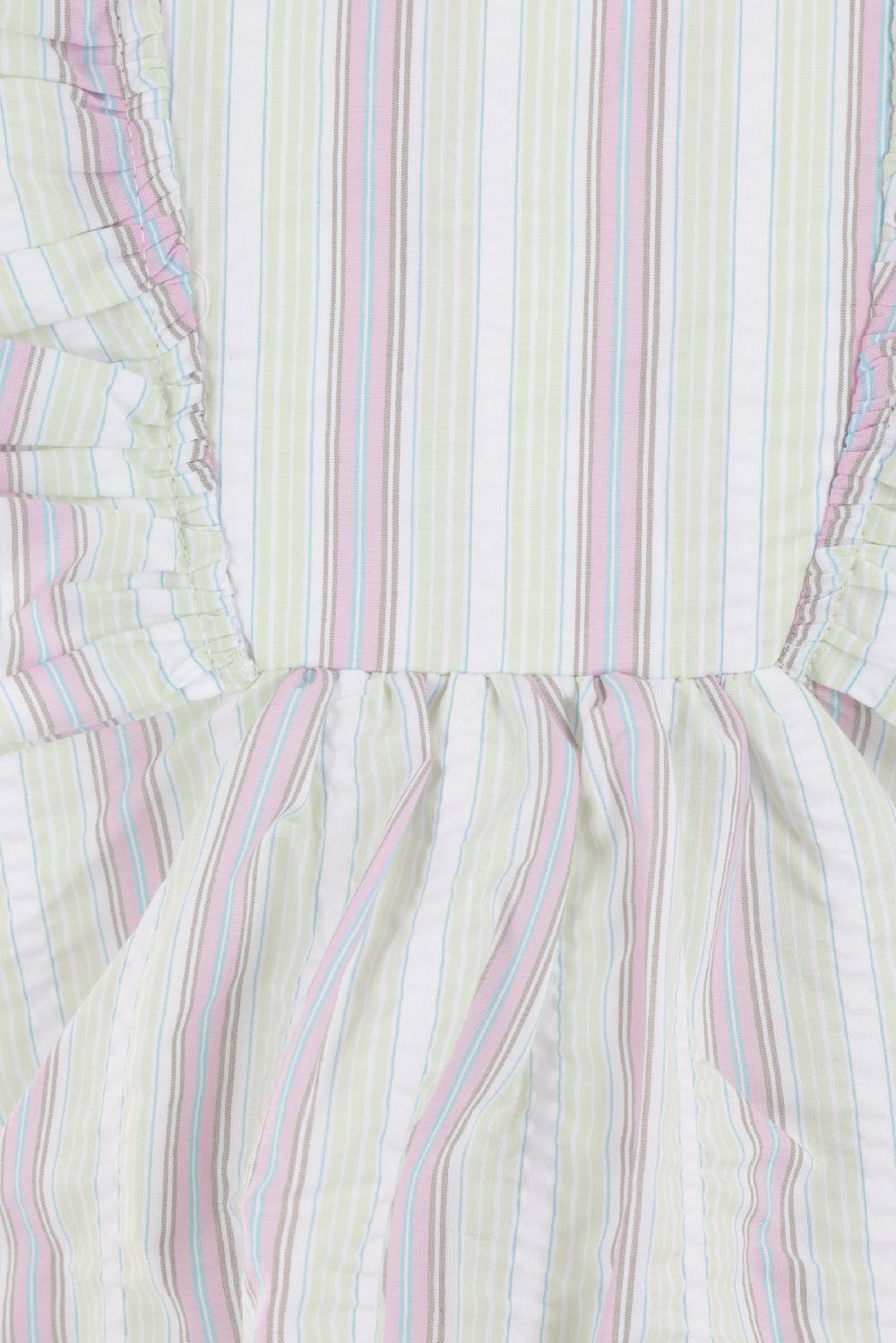 GANNI top in cotone seersucker Promozione