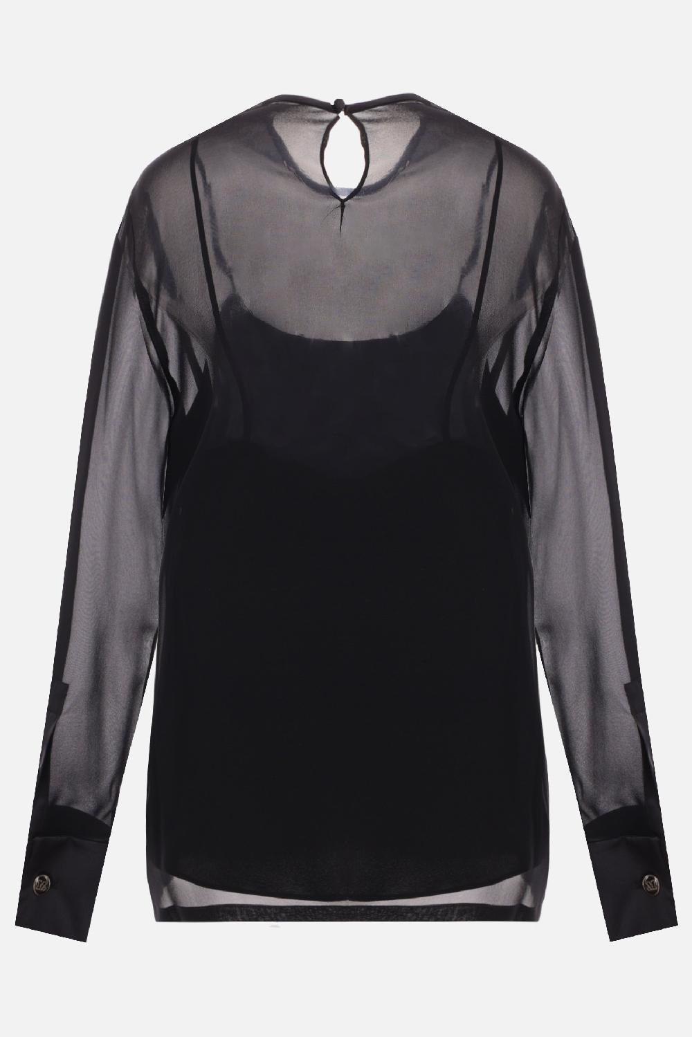 MAX MARA blusa Strano in georgette Hotsell