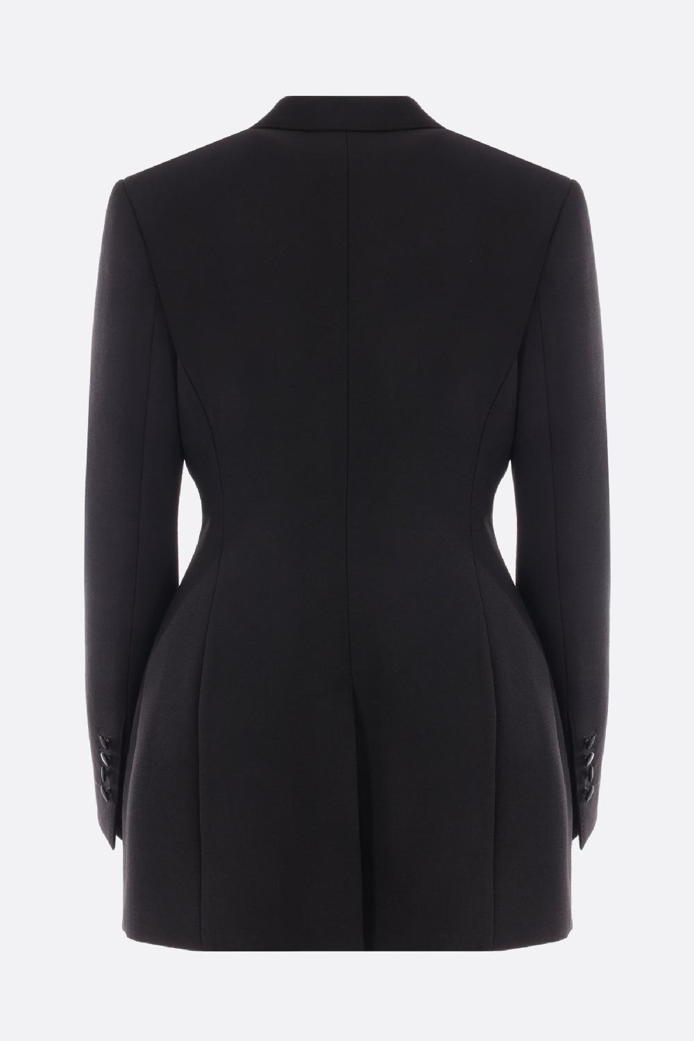 DOLCE & GABBANA giacca lunga monopetto Dolce in cady In Saldo