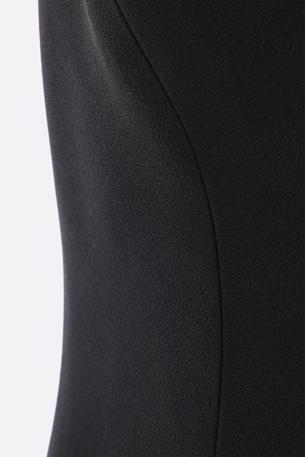 VERSACE abito smanicato in raso envers crepe Nuova