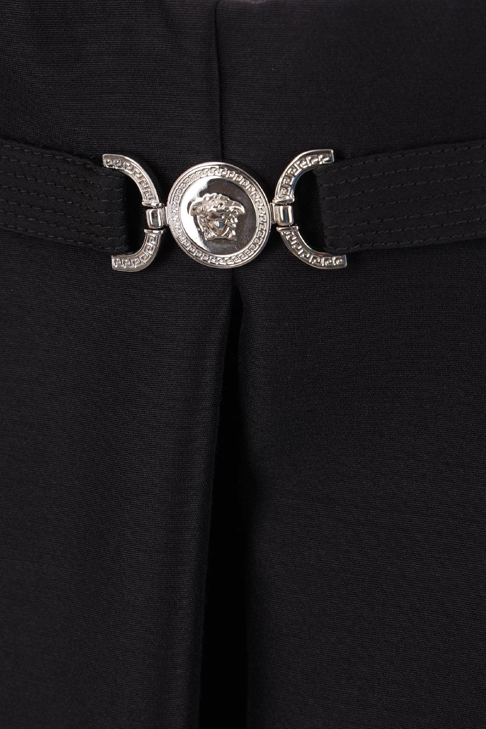 VERSACE miniabito bustier in lana e seta Moda