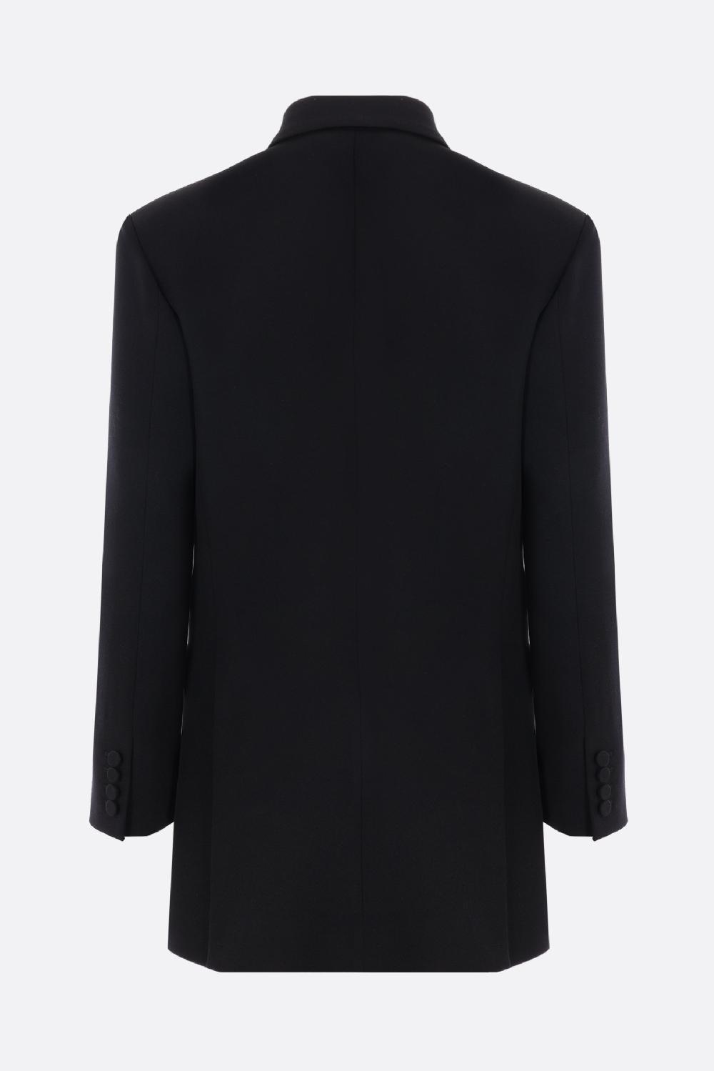 VALENTINO GARAVANI giacca doppiopetto oversize in grisaglia Spedizione Gratuita