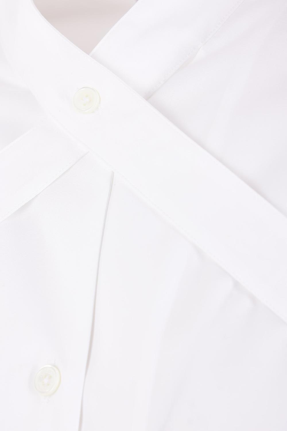 OFF WHITE camicia in popeline con cintura incrociata Vendita Calda