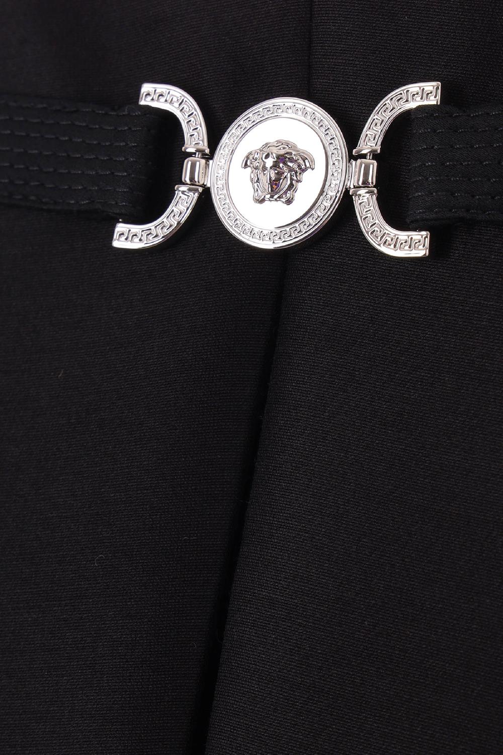 VERSACE top bustier in lana e seta con fibbia Medusa Negozio