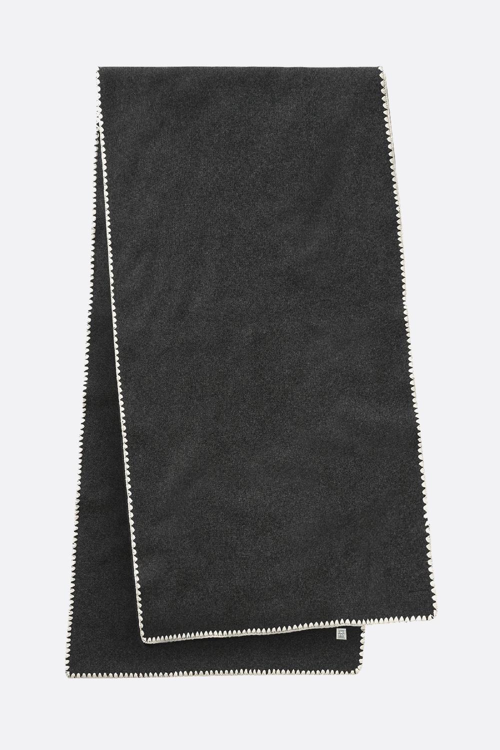 TOTEME sciarpa in lana e cashmere con ricamo Nuovo